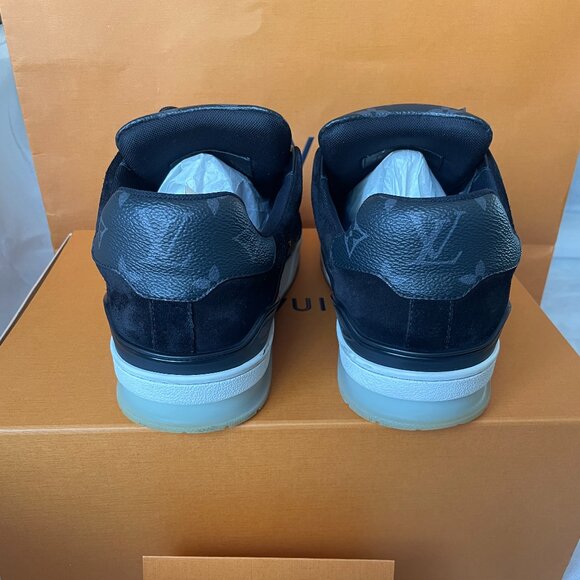 Louis Vuitton Trainer Sneakers - Graphite - Size 12 - w/Box & LV shopping bag - Picture 7 of 11